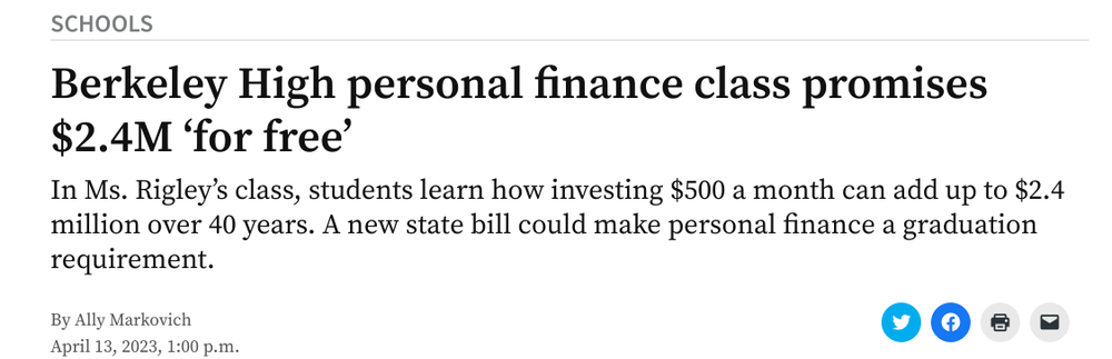 high personal finance